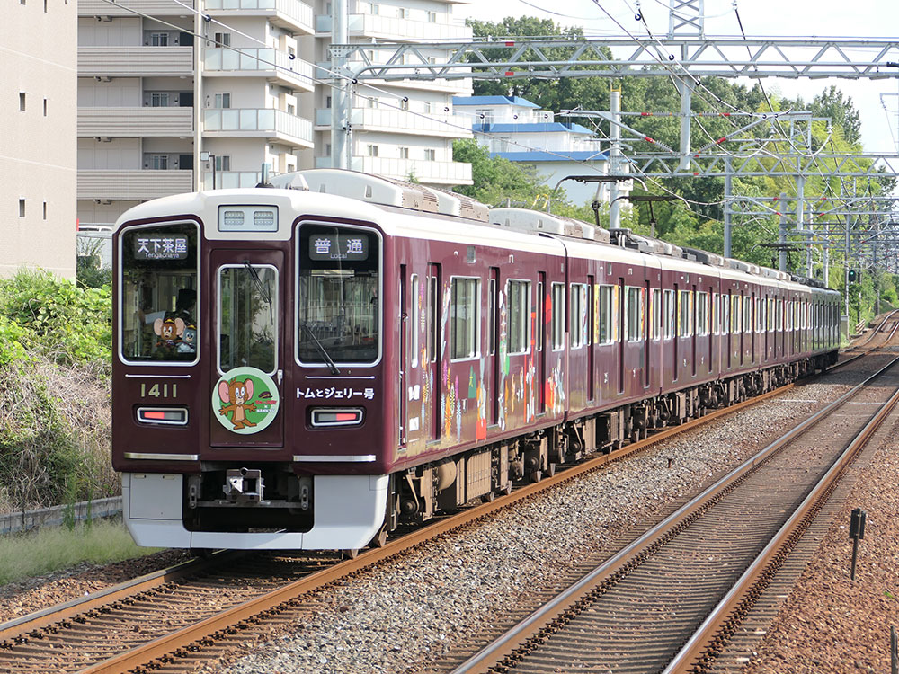 阪急トムとジェリーラッピング列車